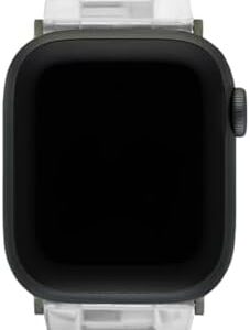 MACHETE Compatible with Apple Watch Band 38mm 40mm 41mm 42mm 44mm 45mm with Stainless Steel Buckle Strap Acetate Resin iWatch Band for Ultra 2 1 Series 9/8/7/6/5/4/3/2/1/SE Women Men