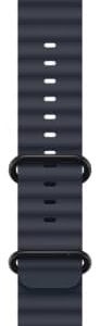 Apple Watch Band - Ocean Band (49mm) - Navy with Black Titanium Finish - Regular