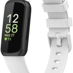 Compatible with Fitbit Inspire 3 Bands for Women Men, Soft Silicone Replacement Band for Fitbit Inspire 3 Smartwatch.