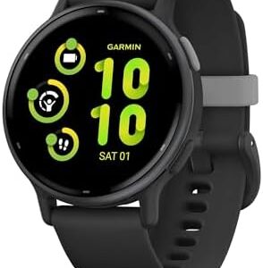 Garmin vívoactive 5, Health and Fitness GPS Smartwatch, AMOLED Display, Up to 11 Days of Battery (Renewed) (Black)