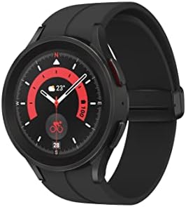 SAMSUNG Galaxy Watch 5 Pro 45mm Bluetooth Smartwatch w/Body, Health, Fitness and Sleep Tracker, Black (Renewed)
