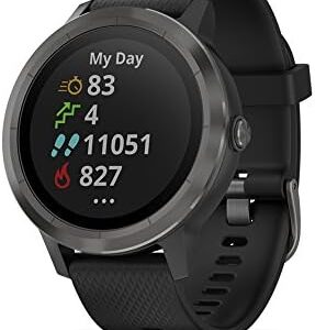 Garmin vívoactive 3 GPS Smartwatch - Black & Gunmetal (Renewed)