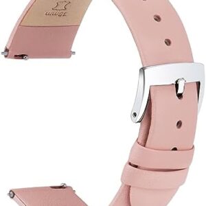 Leather Watch Bands Quick Release Watch Straps, Elegant & Ultra-Soft Top Grain Leather Watch Band for Women Men, Choice of Color & Width - 12mm 14mm 16mm 18mm 20mm 22mm for Watch & Smartwatch
