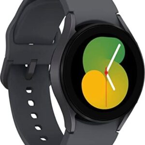 SAMSUNG Galaxy Watch 5 40mm Bluetooth Smartwatch w/Body, Health, Fitness and Sleep Tracker, Improved Battery, Sapphire Crystal Glass, Enhanced GPS Tracking, US Version, Gray (Renewed)