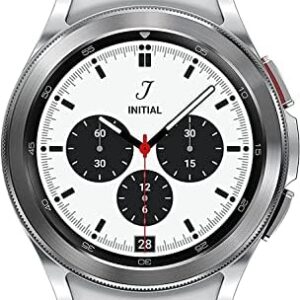 SAMSUNG Galaxy Watch 4 Classic 42mm Smartwatch with ECG Monitor Tracker for Health Fitness Running Sleep Cycles GPS Fall Detection Bluetooth US Version, Silver (Renewed)
