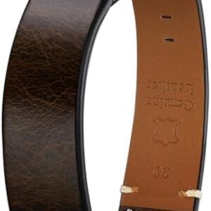 Getalia leather Watch Band Retro Oil wax Genuine Leather,18mm 19mm 20mm 21mm 22mm Quick Release Foldover Clasp Replacement Watch Straps for Men and Women