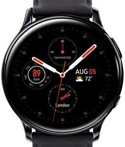 Samsung Galaxy Watch Active 2 (40mm, GPS, Bluetooth) Smart Watch with Advanced Health Monitoring, Fitness Tracking, and Long Lasting Battery, Black, SM-R830NZKCXAR (Renewed)