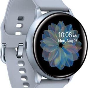 Samsung Galaxy Watch Active 2 (40mm, GPS, Bluetooth) Smart Watch with Advanced Health Monitoring, Fitness Tracking, and Long Lasting Battery, Silver, SM-R830NZSCXAR (Renewed)