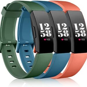 Wepro Bands Compatible with Fitbit Inspire 2 Bands for Women, Sports Bands Compatible with Fitbit Inspire, Soft Replacement Strap Accessories Compatible with Inspire HR, Small, Large