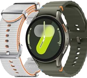SAMSUNG Galaxy Watch 7 44mm Bluetooth AI Smartwatch + Free Band, Energy Score, Wellness Tips, Heart Rate Tracking, Sleep Monitor, Fitness Tracker, 2024, Green [US Version, 1Yr Manufacturer Warranty]