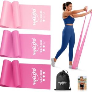 WALITO Resistance Bands for Working Out, Exercise Bands for Women and Men, Workout Bands for Physical Therapy, Stretch, Recovery, Pilates, Rehab, Strength Training and Home Gym