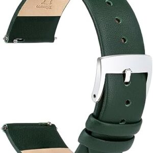 Leather Watch Bands Quick Release Watch Straps, Elegant & Ultra-Soft Top Grain Leather Watch Band for Women Men, Choice of Color & Width - 12mm 14mm 16mm 18mm 20mm 22mm for Watch & Smartwatch