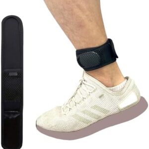 Soft Adjustable Wear Ankle Strap Band with Mesh Pouch Compatible with Fitbit Flex 2/One/Zip/Charge 2 3/Alta HR or Garmin Vivofit/2/3/4/JR Mi Band 3/4 Fitness Tracker