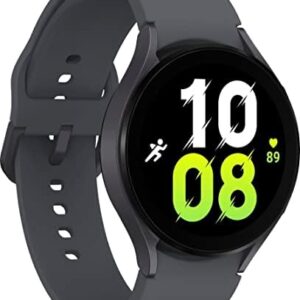 Samsung Galaxy Watch 5 (44mm, WiFi + 4G LTE) 1.4" Super AMOLED Smartwatch GPS Bluetooth w/ Advanced Sleep Coaching, Bioactive Sensor, Water Resistant R915U (Generic Charger, Graphite) (Renewed)
