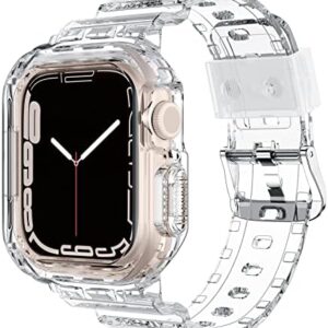 Tensea Compatible for Apple Watch Band 38mm 40mm 41mm 42mm 44mm 45mm 46mm 49mm for Women Men, Cute Soft Strap with Bumper Case, Wristband Accessories for iWatch Ultra Series 10 9 8 7 SE 6 5 4 3 2 1