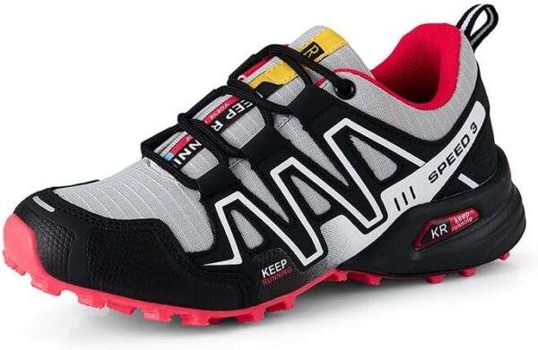 Breathable Hiking Shoes Women | Casual Walking Waterproof Shoes for Women | Comfortable & Light-Weight & Non-Slip | Women's Camping Shoes Walking Trekking Camping Tennis Sport Sneakers