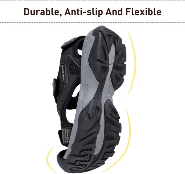 CAMEL CROWN Women's Hiking Sandals Waterproof Closed Toe Water Sandals Comfort Adjustable Athletic Outdoor Sandals for Summer Beach Hiker Trekking Camping - Image 5