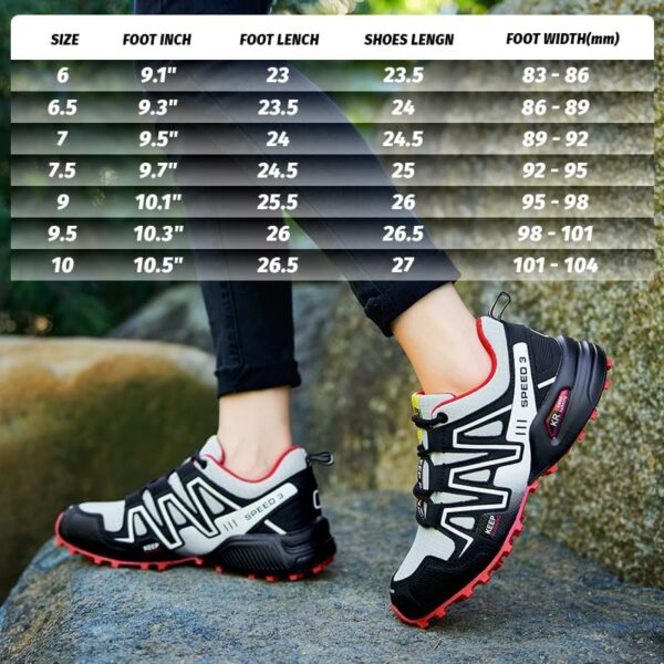 Breathable Hiking Shoes Women | Casual Walking Waterproof Shoes for Women | Comfortable & Light-Weight & Non-Slip | Women's Camping Shoes Walking Trekking Camping Tennis Sport Sneakers - Image 2