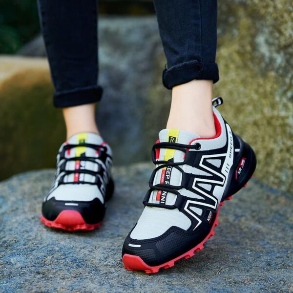 Breathable Hiking Shoes Women | Casual Walking Waterproof Shoes for Women | Comfortable & Light-Weight & Non-Slip | Women's Camping Shoes Walking Trekking Camping Tennis Sport Sneakers - Image 7