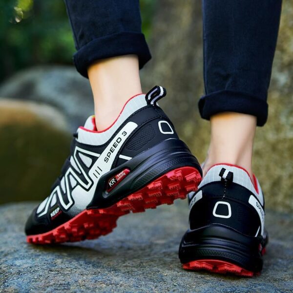 Breathable Hiking Shoes Women | Casual Walking Waterproof Shoes for Women | Comfortable & Light-Weight & Non-Slip | Women's Camping Shoes Walking Trekking Camping Tennis Sport Sneakers - Image 6