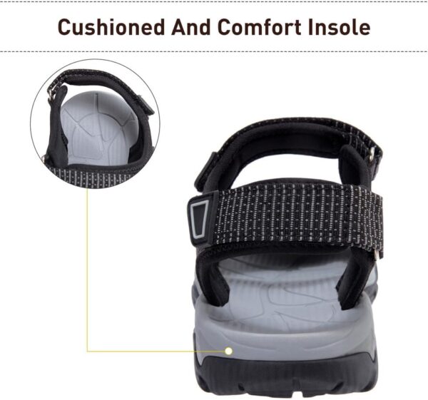 CAMEL CROWN Women's Hiking Sandals Waterproof Closed Toe Water Sandals Comfort Adjustable Athletic Outdoor Sandals for Summer Beach Hiker Trekking Camping - Image 4