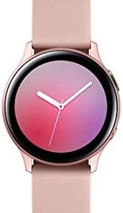 Samsung Galaxy Watch Active2 - IP68 Water Resistant, Aluminum Bezel, GPS, Heart Rate, Fitness Bluetooth Smartwatch - International Version (R830-40mm, Pink Gold) (Renewed)