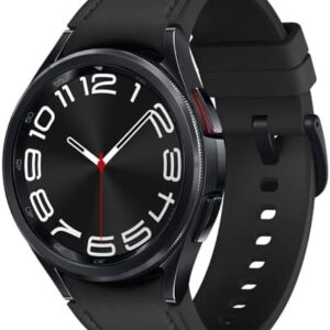 SAMSUNG Galaxy Watch 6 Classic 43mm Stainless-Steel Smartwatch w/ Fitness Tracker, Heart Monitor, BIA Sensor, Bluetooth – Black SM-R950NZ (Renewed)