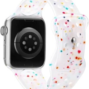 W-RARA Sport Band Compatible with Apple Watch Band 38/40/41/42/44/45/46/49mm for Women Men, made from Recycled Plastic - Soft Breathable Strap for iWatch Series 10 SE 9 8 7 6 5 4 3 2 1 Ultra 1 2