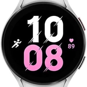 Samsung Galaxy Watch 5 (44mm, WIFI + 4G LTE) 1.4" Super AMOLED Smartwatch GPS Bluetooth, 3-in-1 Bioactive Sensor, Water Resistant R915U (Fast Charger Bundle, Silver) (Renewed)
