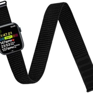Ankle/Arm Band Compatible with Apple Watch 49mm 46mm 45mm 44mm 42mm 41mm 40mm 38mm, Breathable Nylon Armband for IWatch SE Ultra Series 10 9 8 7 6 5 4 3 2 1, Stretchy Ankle Strap for Women Men