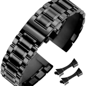 Stainless Steel Watch Band 14mm 15mm 16mm 17mm 18mm 19mm 21mm 20mm 22mm 23mm 24mm Universal Metal Watch Strap Smartwatch Replacement Band Men Women fit Most Traditional Watches