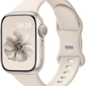 Sport Band Compatible with Apple Watch 38mm 40mm 41mm 42mm 44mm 45mm 46mm 49mm, Soft Silicone Waterproof Replacement Strap for iWatch Bands Series 10 9 8 7 6 5 4 3 2 1 SE Ultra/Ultra 2