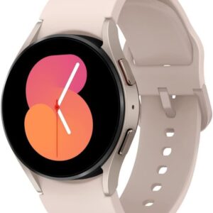 Samsung Galaxy Watch 5 40mm GPS, Health, Fitness and Sleep Tracker, Improved Battery, Sapphire Crystal Glass, Enhanced GPS Tracking, US Version, Pink Gold (Renewed)