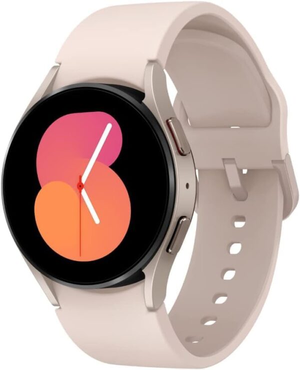 Samsung Galaxy Watch 5 40mm GPS, Health, Fitness and Sleep Tracker, Improved Battery, Sapphire Crystal Glass, Enhanced GPS Tracking, US Version, Pink Gold (Renewed)
